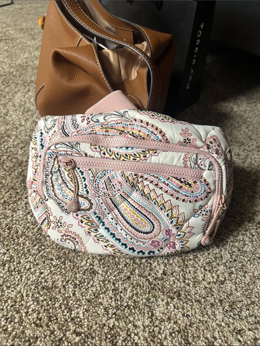 Vera Bradley Quilted Paisley Belt Bag